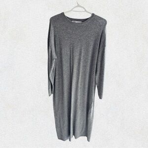 Zara Buttoned Knit Long Sleeve Dress